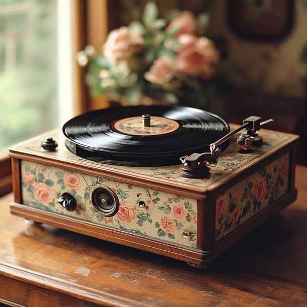 Floral Melody Turntable