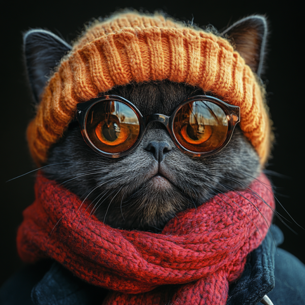 Autumn Chic Cat