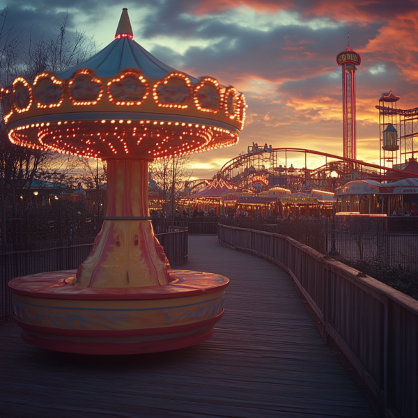 Sunset Carousel Glow