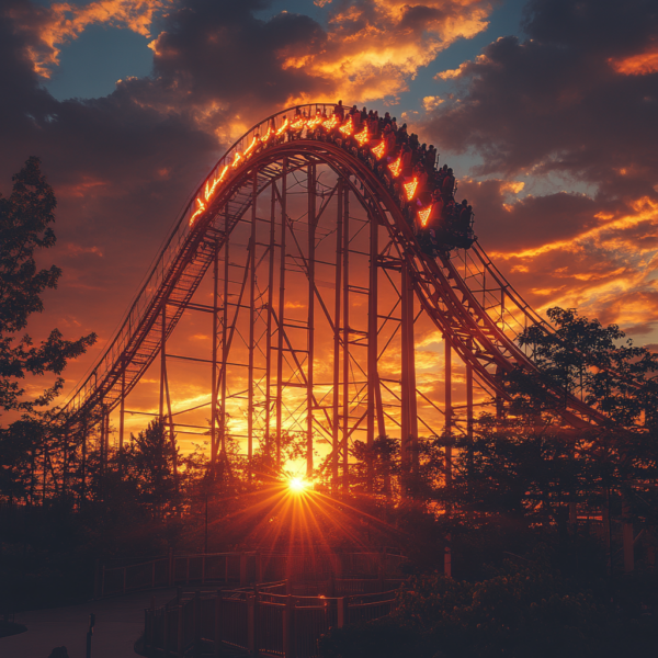 Roller Coaster Sunset