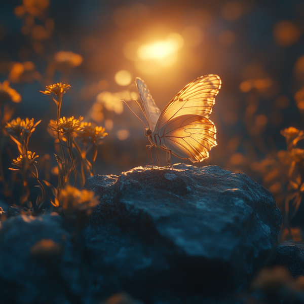 Golden Glow Butterfly