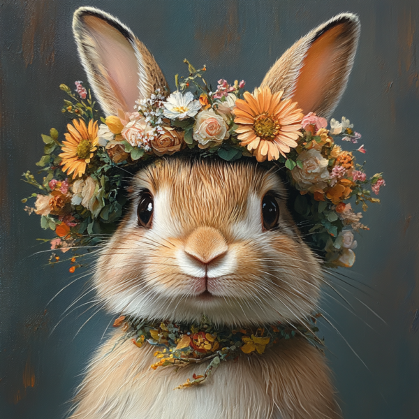 Floral Crown Bunny