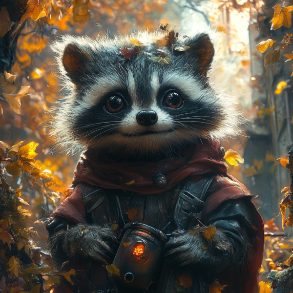 Autumn Explorer Raccoon