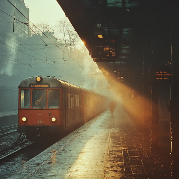 Golden Hour at the Station